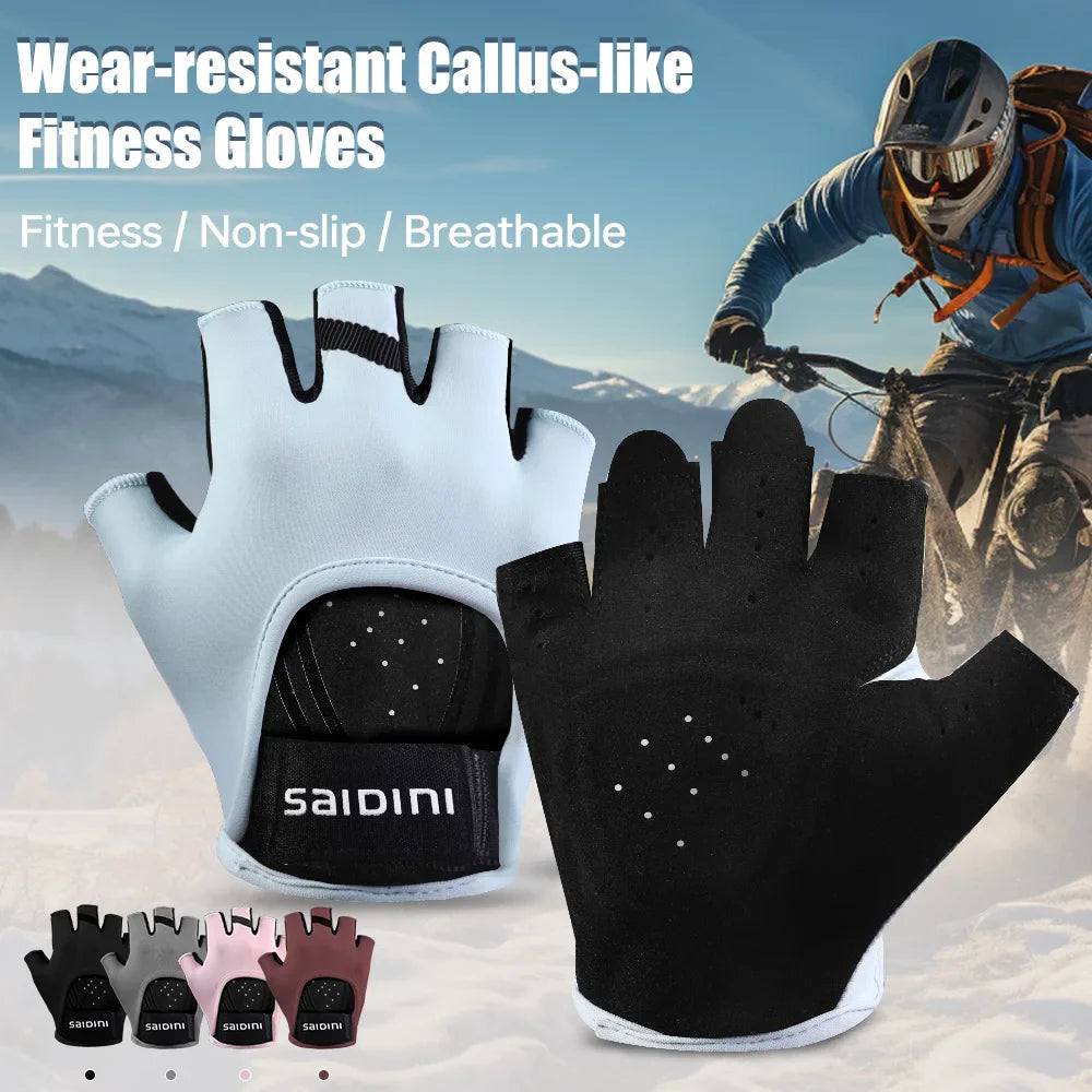 Half Finger Sports Gloves – Breathable Cycling & Gym Gloves
