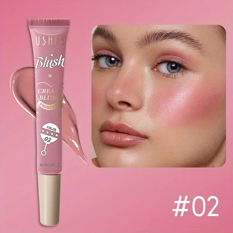 USHAS Korean Liquid Blush – Multi-Use Cream for Cheeks, Lips & Eyes