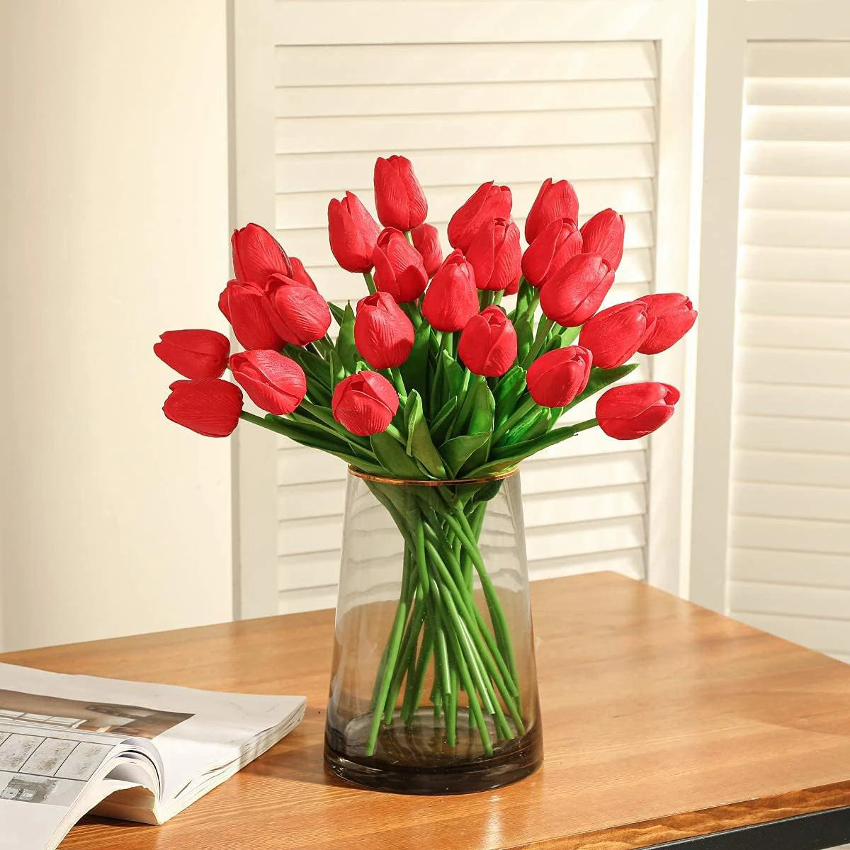 Artificial Tulip Flowers Bouquet 3/5pcs – Wedding & Home Decor