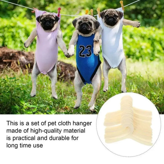 20-Pack Mini Pet Clothes Hangers | Space-Saving Dog Apparel Rack Pet Clothes Hangers Oasis Select