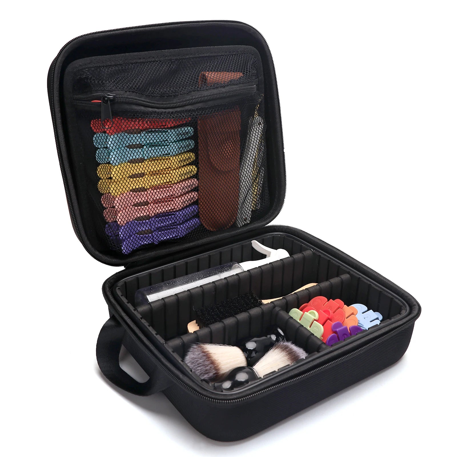 Barbershop Hairdressing Tools Storage Bag Barber Scissors Shavers Storage Case Travel Portable Handbag Salon Makeup Bag Supplies Peaceful Pleasures Health and Wellness
