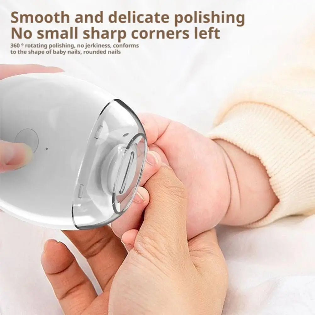 2-in-1 Electric Nail Clipper & Grinder with LED Light | Baby & Adult
