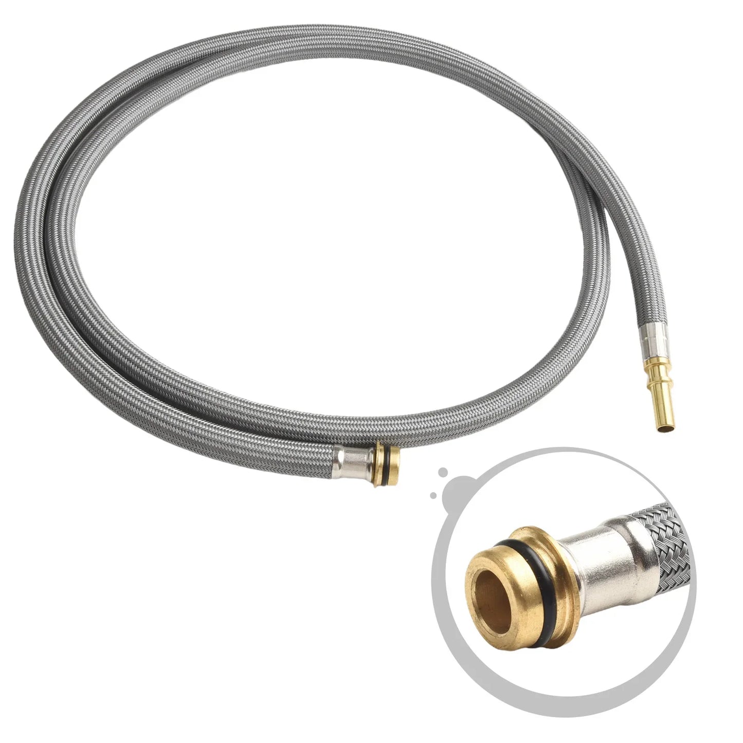 59" Nylon-Braided Pull-Down Kitchen Faucet Replacement Hose