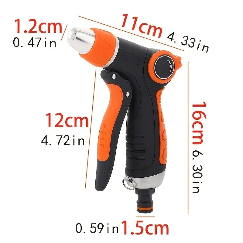 Hose Water Spray Gun Adjustable Car Wash Gun Garden Spray Portable High Pressure Gun Sprinkler Nozzle Garden Water Jet Peaceful Pleasures Health and Wellness