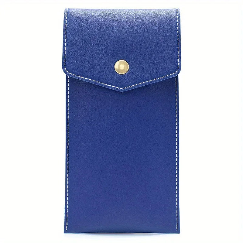 PU Leather Pencil Case Storage Bag Student Glasses Portable