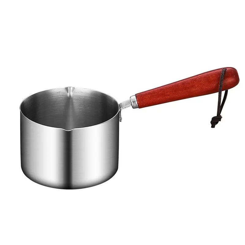Stainless Steel Measuring Spoon with Handle Sauce Cup Wooden Handle Dipping Sauce Cup with Handle Measuring American Western Peaceful Pleasures Health and Wellness