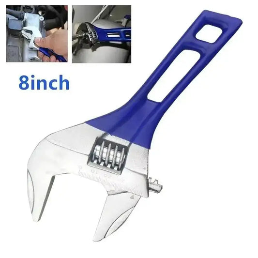 Adjustable Crescent Wrench Wide Jaw Heavy Duty Thin Light Design Home Peaceful Pleasures Health and Wellness
