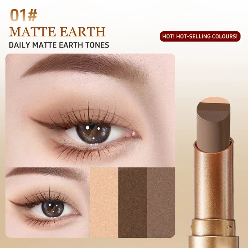 OCHEAL 3-in-1 Waterproof Eyeshadow Stick – Matte & Shimmer