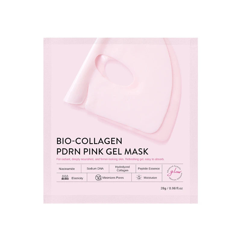 PDRN Pink Skin Care Set with Toner Serum Cream and Masks Hydrating Smoothing Daily Facial Care Kit for Moisturized Plump Skin Peaceful Pleasures Health and Wellness facial mask