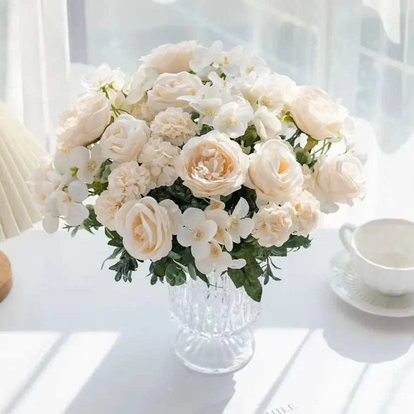 Silk Peony Rose Artificial Flower Balls – Wedding & Party Décor