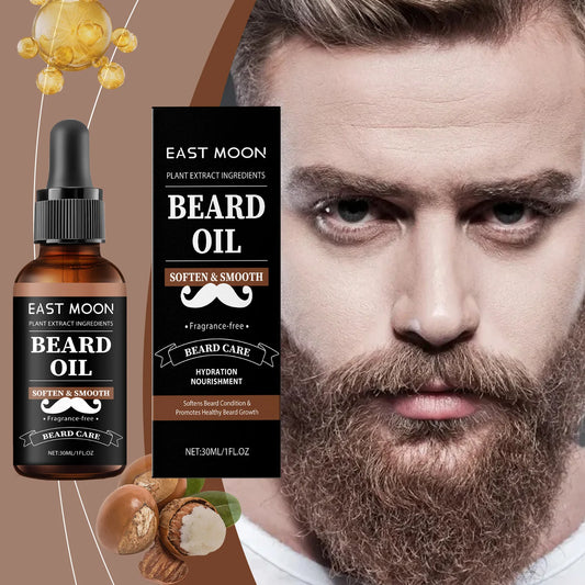 East Moon Beard Oil – Moisturizing, Softening & Shine 30ml Beard Care Oil Peaceful Pleasures Health and Wellness Default Title