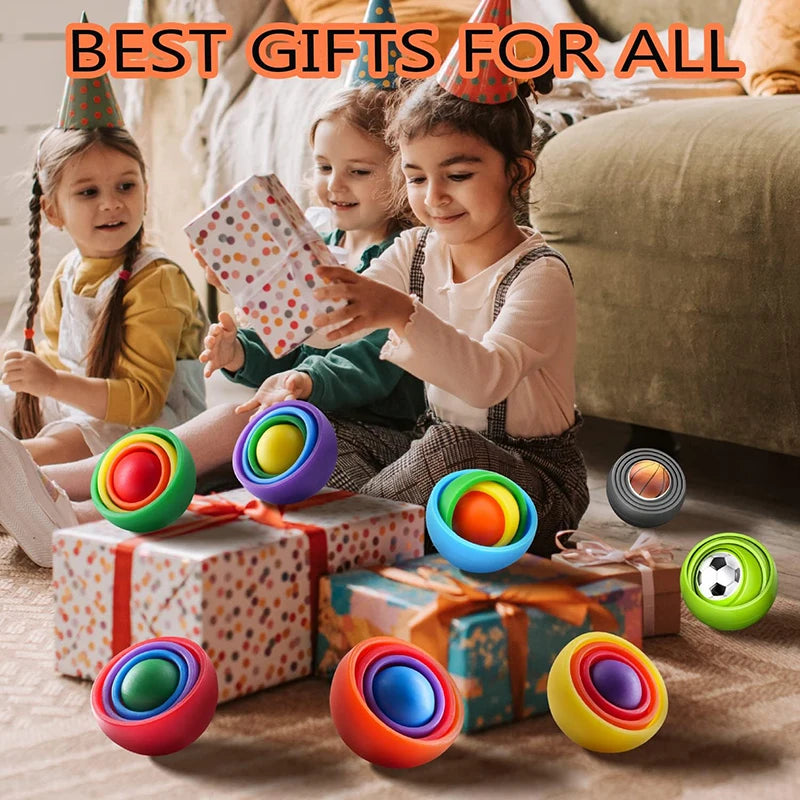 3D Rotation Ball Fidget Gyro Sensory Toys Kids Teens Adults Children