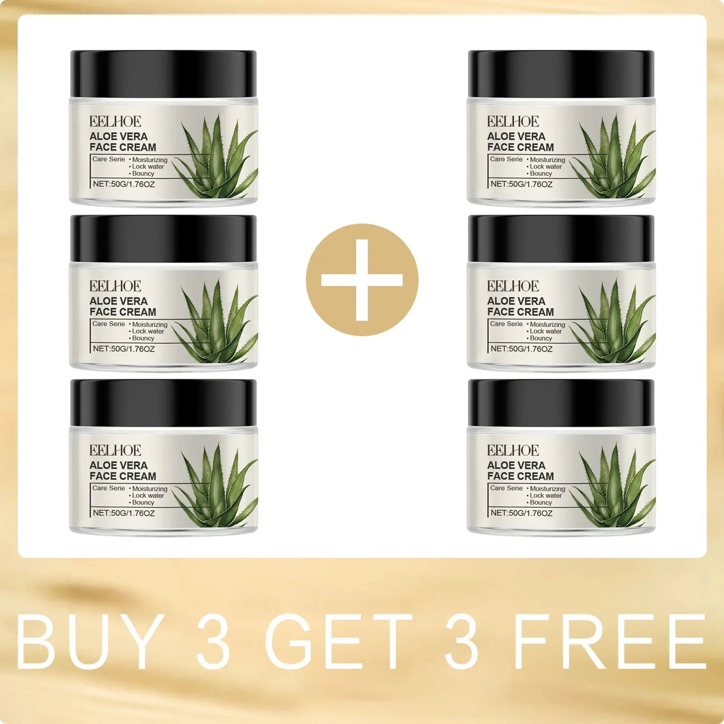 EELHOE Aloe Vera & Vitamin E Hydrating Face Cream 50g Peaceful Pleasures Health and Wellness Buy 3 for 3 Free