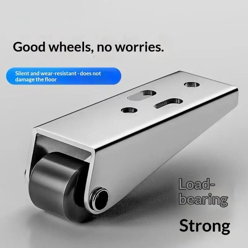 New 2Pcs Sliding Door Roller Pulley Universal Furniture Caster Wheel Mini Silent Easy-Glide Track Pulley Roller Table Cabinet Peaceful Pleasures Health and Wellness