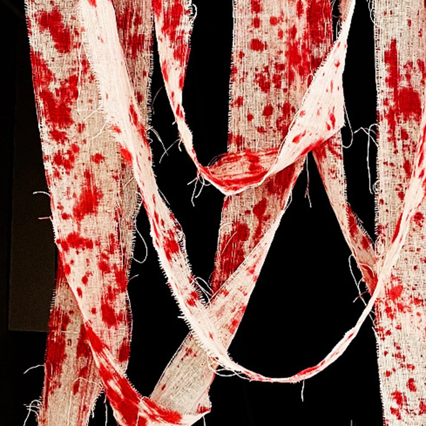 Halloween Fake Blood Bandages & Bloody Gauze Wrap | Costume Decor