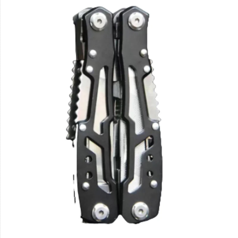 Stainless Steel Multifunctional Pliers Outdoor Small Knife Combination Folding Car Convenient Tool with Batch Head Knife Pliers Peaceful Pleasures Health and Wellness black medium size