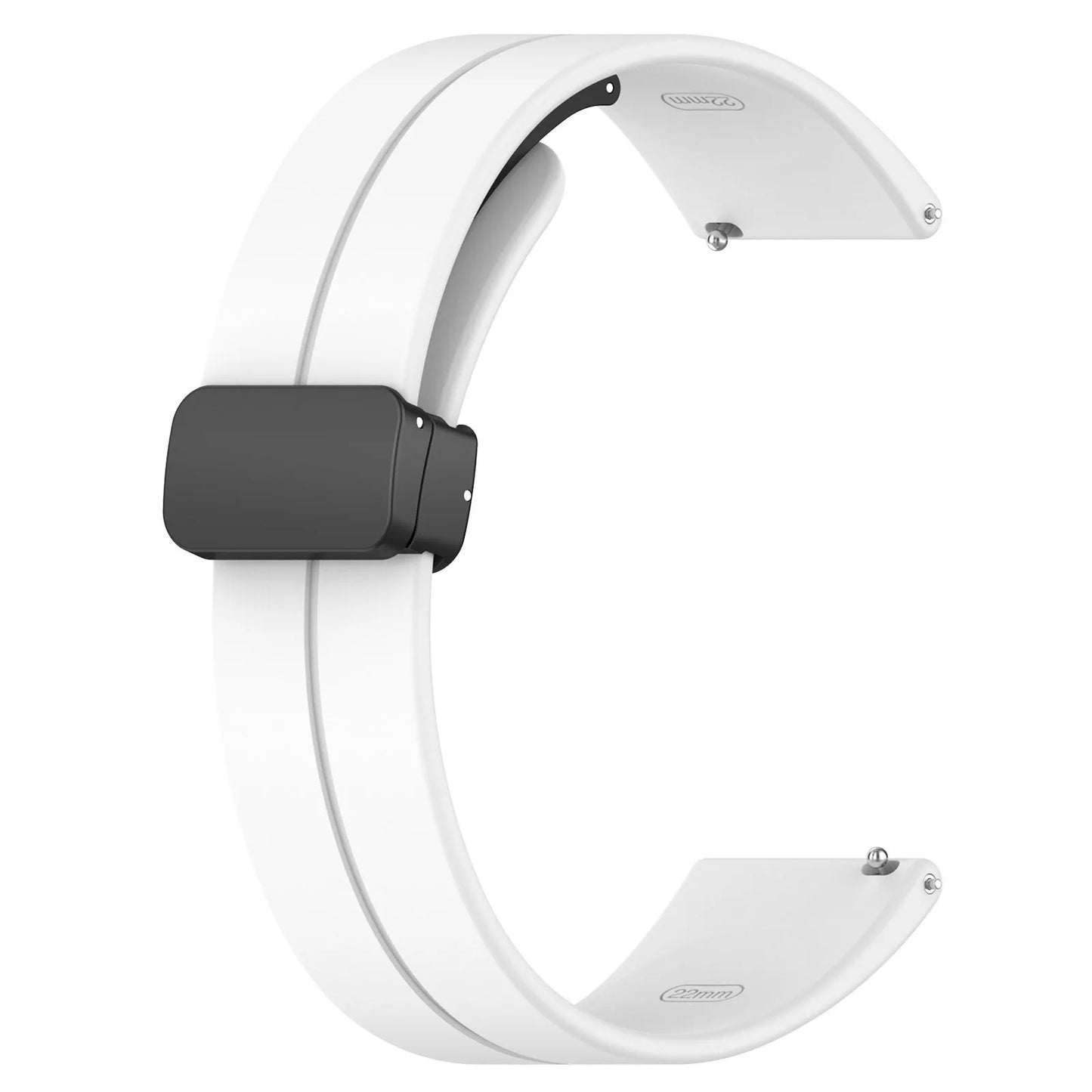 20mm Silicone Magnetic Strap for MoonSwatch – Men & Women Peaceful Pleasures Health and Wellness WHITE 20