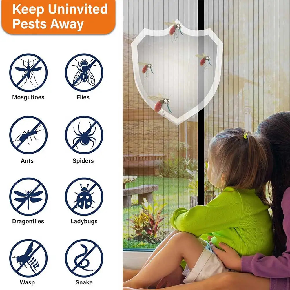 1/3/5pcs Magnetic Screen Door Self Sealing Hands Free Mesh Partition Keeps Bugs Out Pets and Kids Friendly Pending Keep Close Peaceful Pleasures Health and Wellness