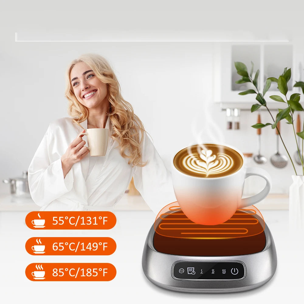 Coffee Mug Warmer Cup Heater for Home Office Electric Coaster Constant Temperature Hot Tea Makers Plate Milk Water Heating Pad Peaceful Pleasures Health and Wellness