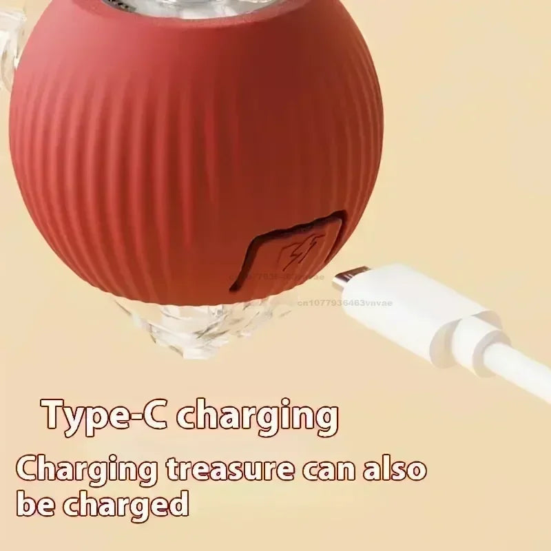 Automatic Rolling Interactive Cat Ball Toy – Rechargeable