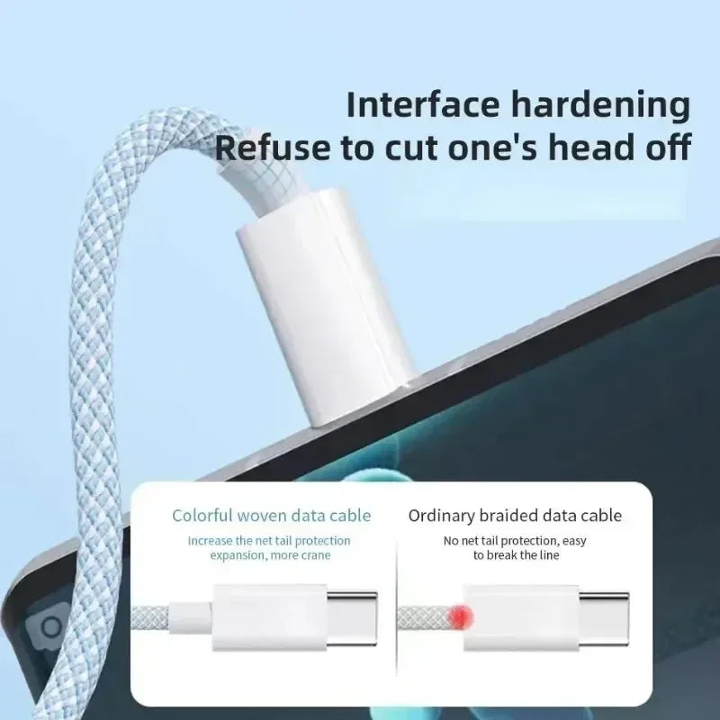 3-in-1 USB-C Cable 66W Fast Charging – iPhone & Android