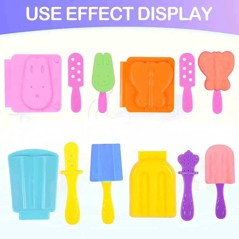 3D Ice Cream Playdough Mold Play Dough Accessories DIY Craft Toys