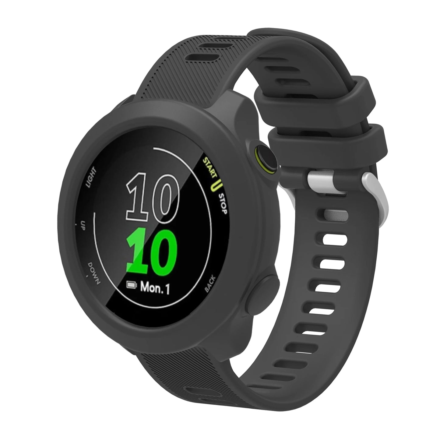 Silicone Strap For Garmin Forerunner 158 55 Replacement Watch Band + Protective Case Shell Peaceful Pleasures Health and Wellness