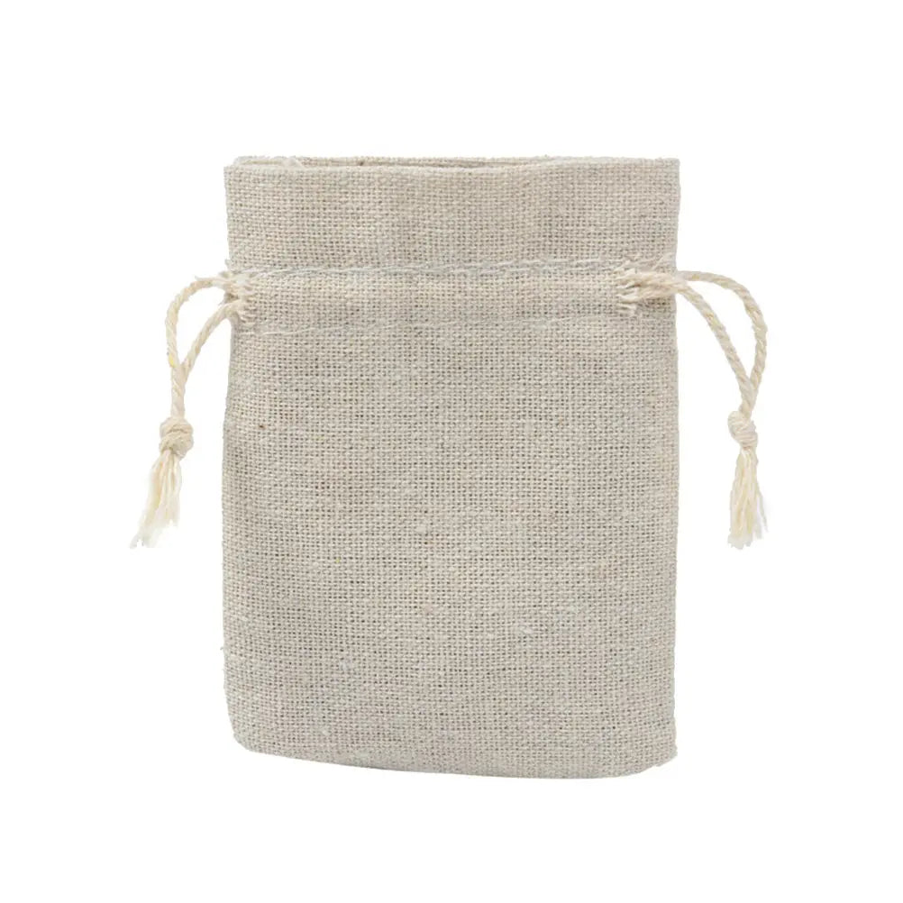 4Pcs Empty Drawstring Sachet Bags for Tea Jewelry Spices Lavender Dried Herbs Pocket Watch Bracelet Stone Travel Storage Soft Peaceful Pleasures Health and Wellness