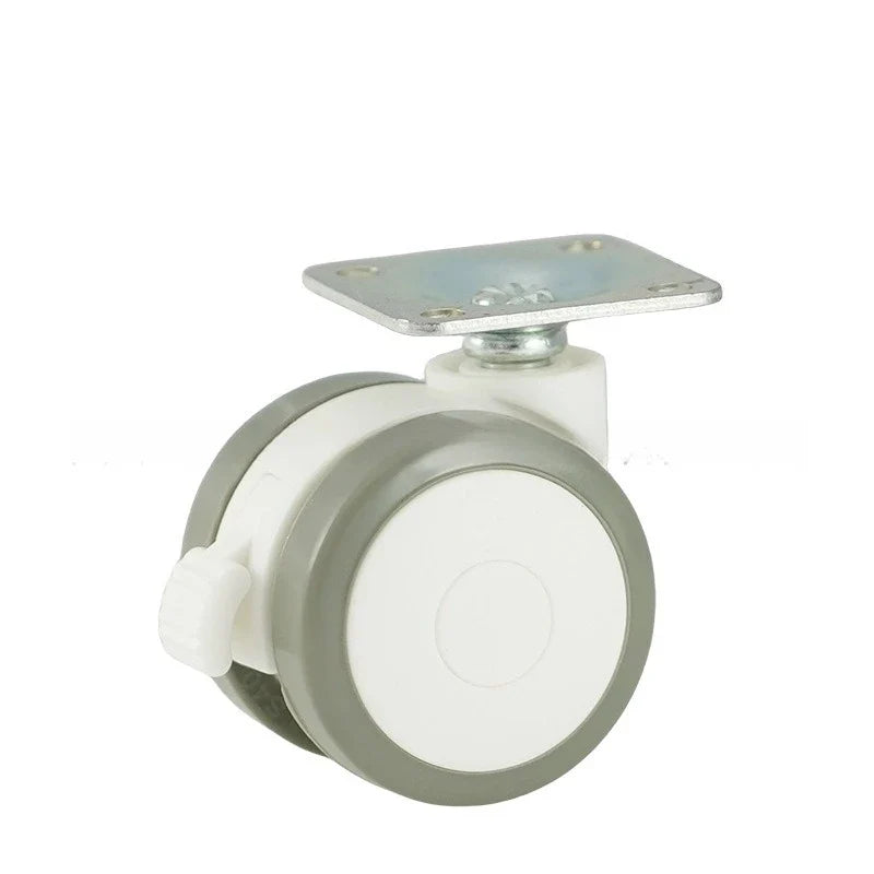 Rubber Swivel Caster Wheels M6/M8 Stem with Locking Brake