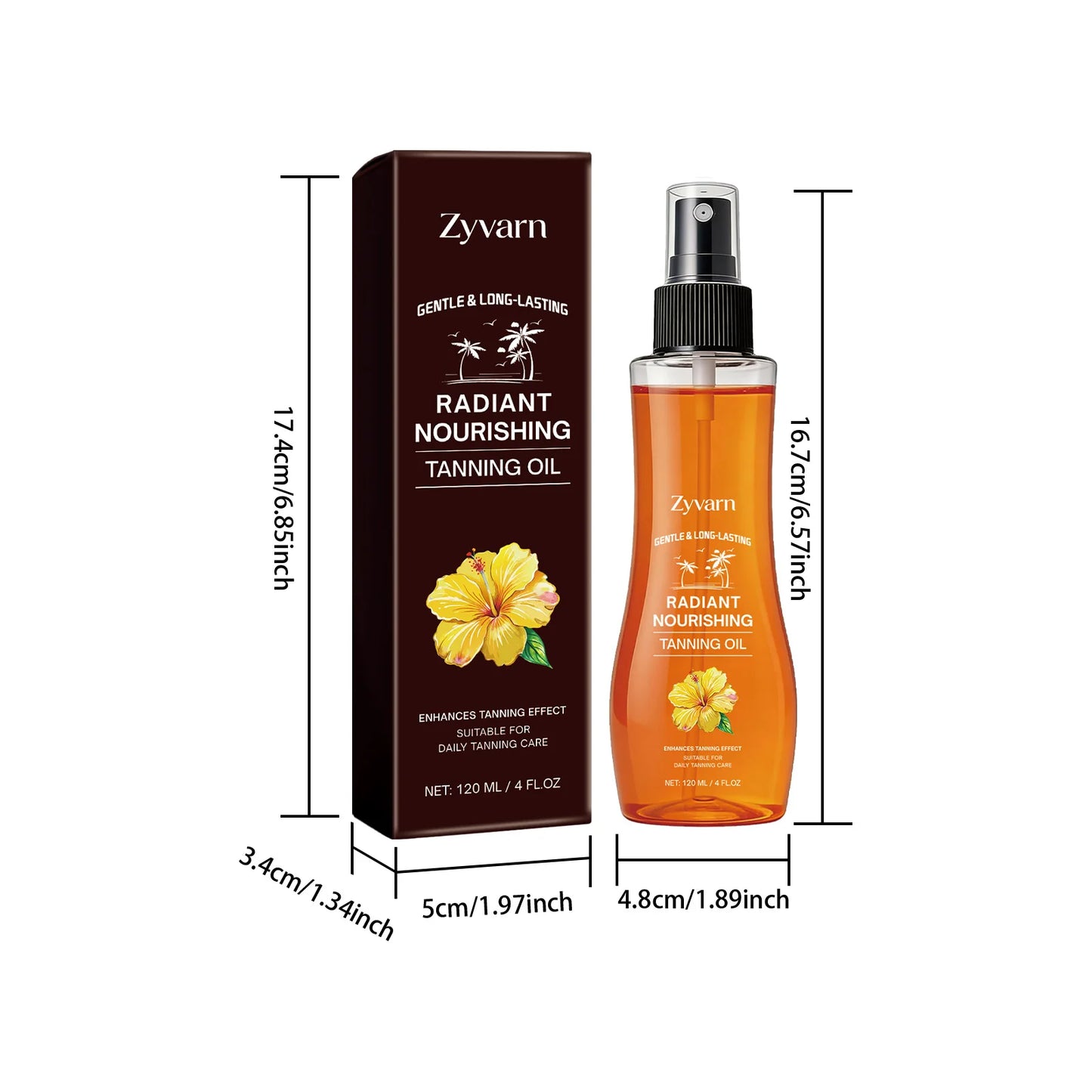 Hoygi Bronzing Tanning Oil – Hydrating Self Tanner, 120ml