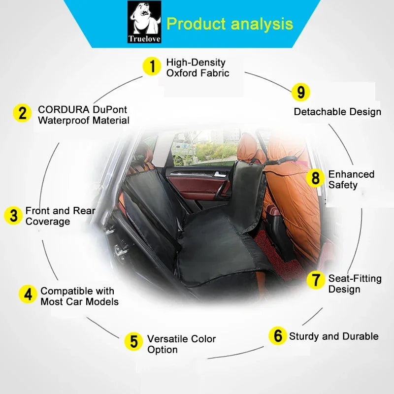 Truelove Pet Car Seat Cover – Waterproof & Scratch-Proof TLP1981 Peaceful Pleasures Health and Wellness