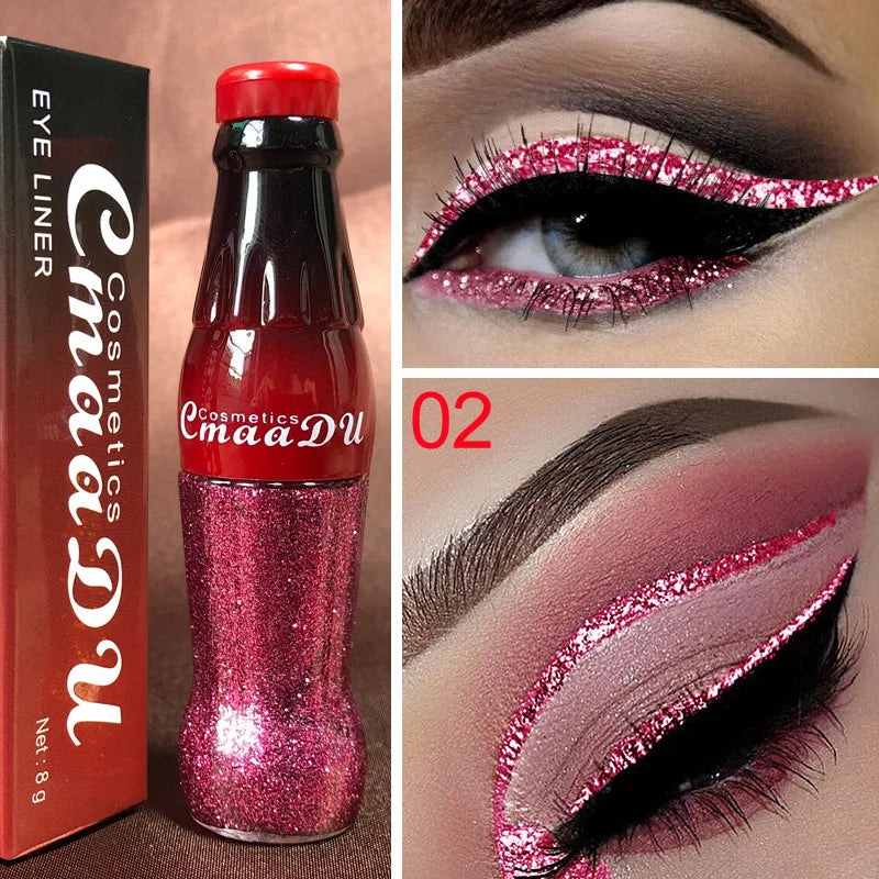 Waterproof Glitter Eyeliner and Eyeshadow Stick Set - Vibrant, Long-Lasting Colors for Flawless Eye Makeup, Ideal for Parties an Peaceful Pleasures Health and Wellness KLPYXY-02