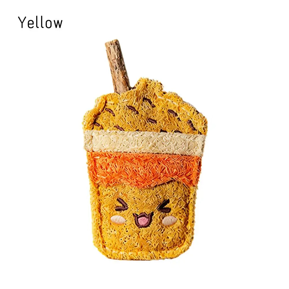 Natural Loofah Cat Chew Toy with Catnip & Silver Vine