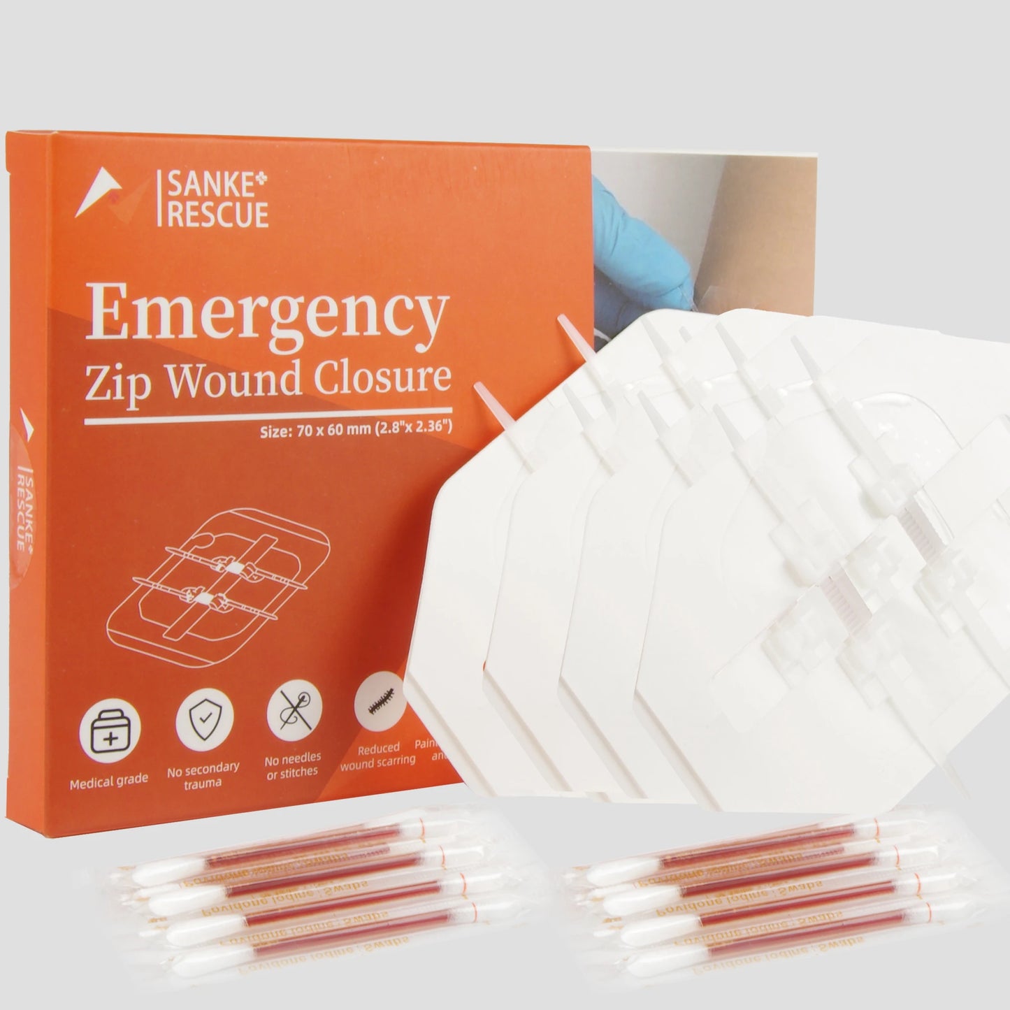 Zipper Band-aid Painless Wound Closure Device Suture-free Wound Dressing Patches Zip Suture Reducer Band Aid Peaceful Pleasures Health and Wellness