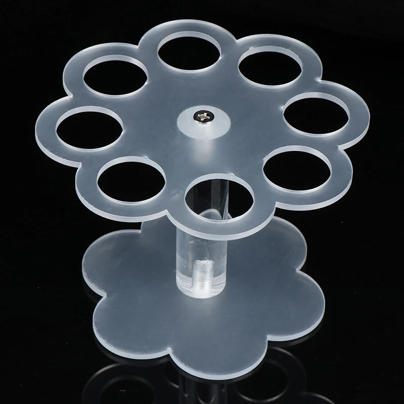 8-Hole Acrylic Ice Cream Cone Stand Holder – Clear Display
