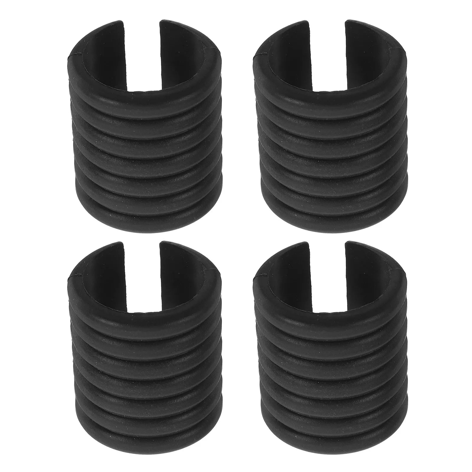 4Pcs Plastic U-Shape Nonslip Chair Leg Caps for Beach Chairs Camping Folding Tables Grass Mud Sand Stability Protection Peaceful Pleasures Health and Wellness