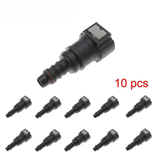 2/5/10 New ID8 9.89 Car Fuel Line Hose Coupler Nylon Quick Release Connect Connector Rubber Fuel Line Hose Coupler Car Tools Peaceful Pleasures Health and Wellness 10PCS