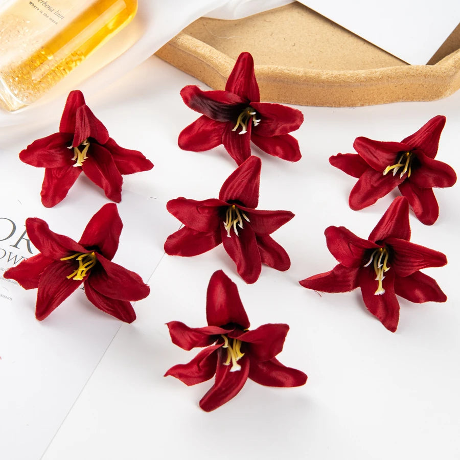 Artificial Silk Lily Flowers 10/20 Pcs – Wedding & Home Decor