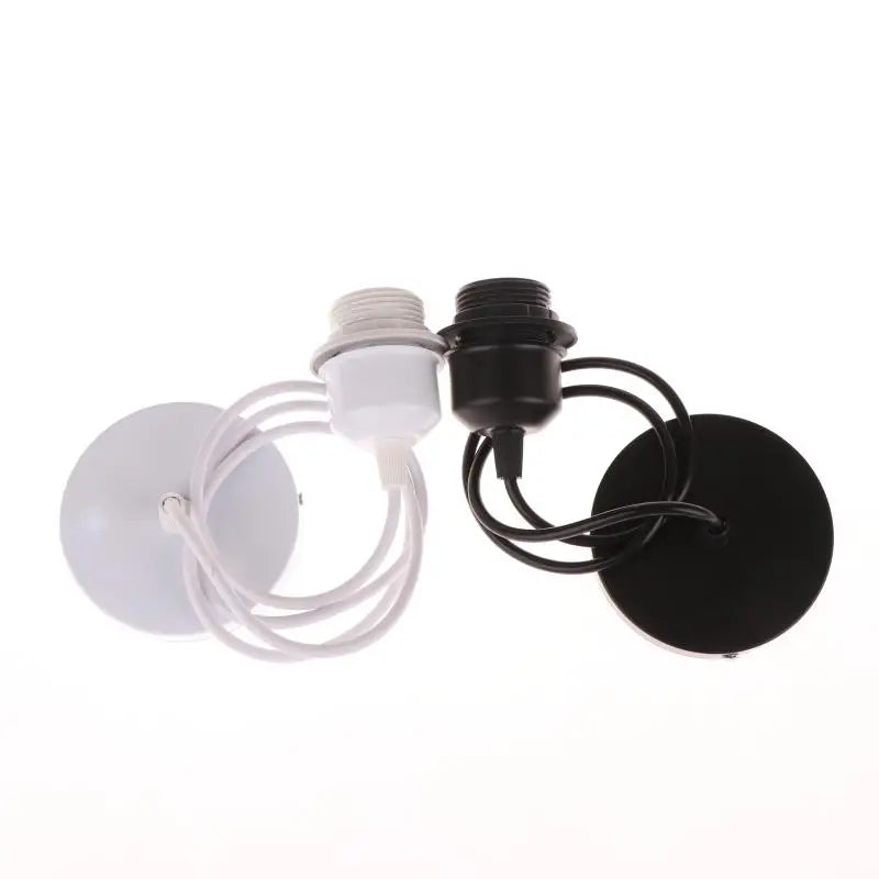 E27 Hanging Lamp Holder With 0.8/1/1.2/1.5M Cable Ceiling Lamp Holder Socket Half Teeth Lampshade Base Peaceful Pleasures Health and Wellness