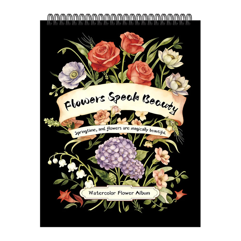 Flower Coloring Book Student Practice Line Drawing Art Specific