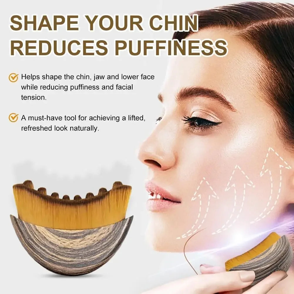 Face Contour Sculpting Brush – Jawline & Chin Massager