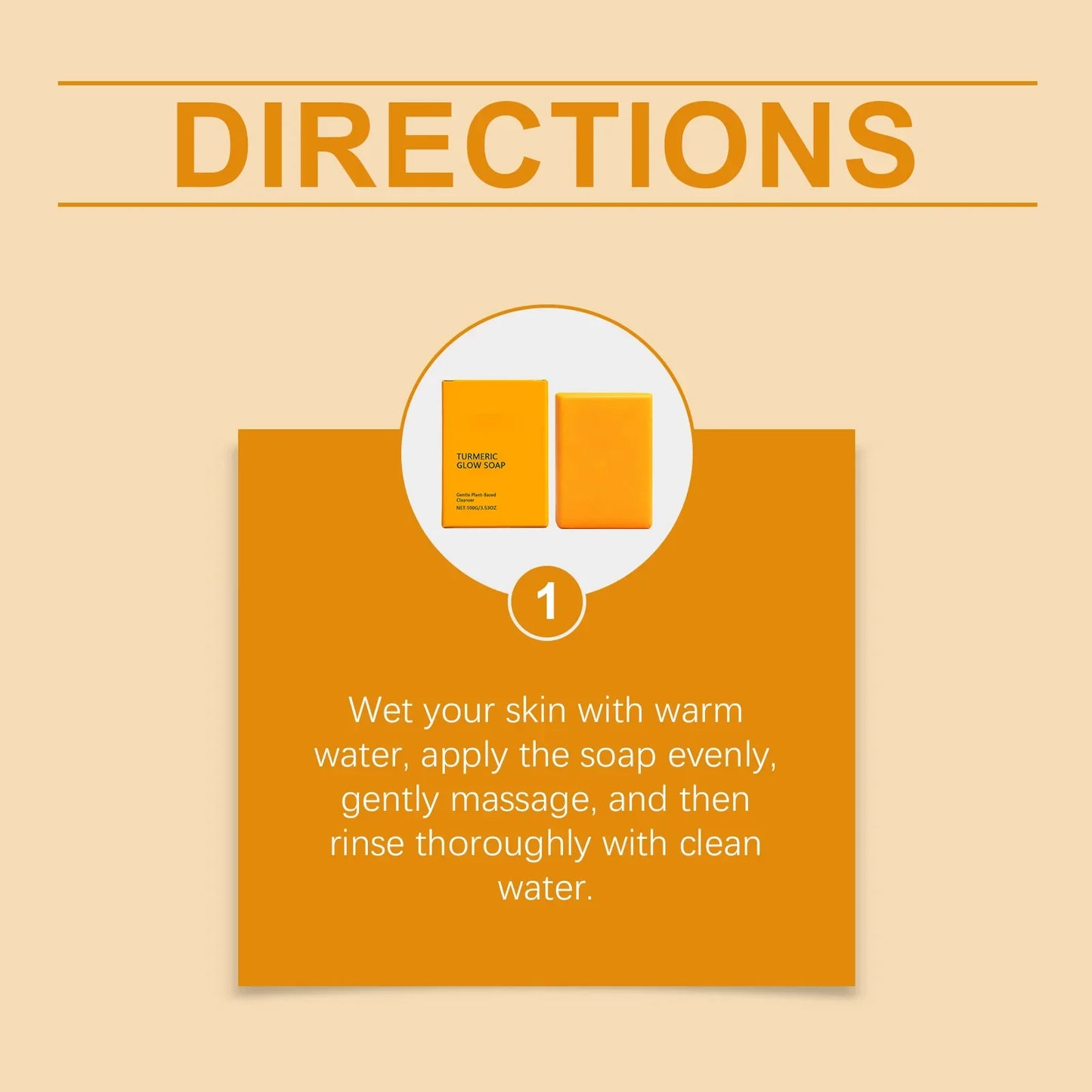 Turmeric Body Soap – Deep Cleanse, Brighten & Nourish 100g