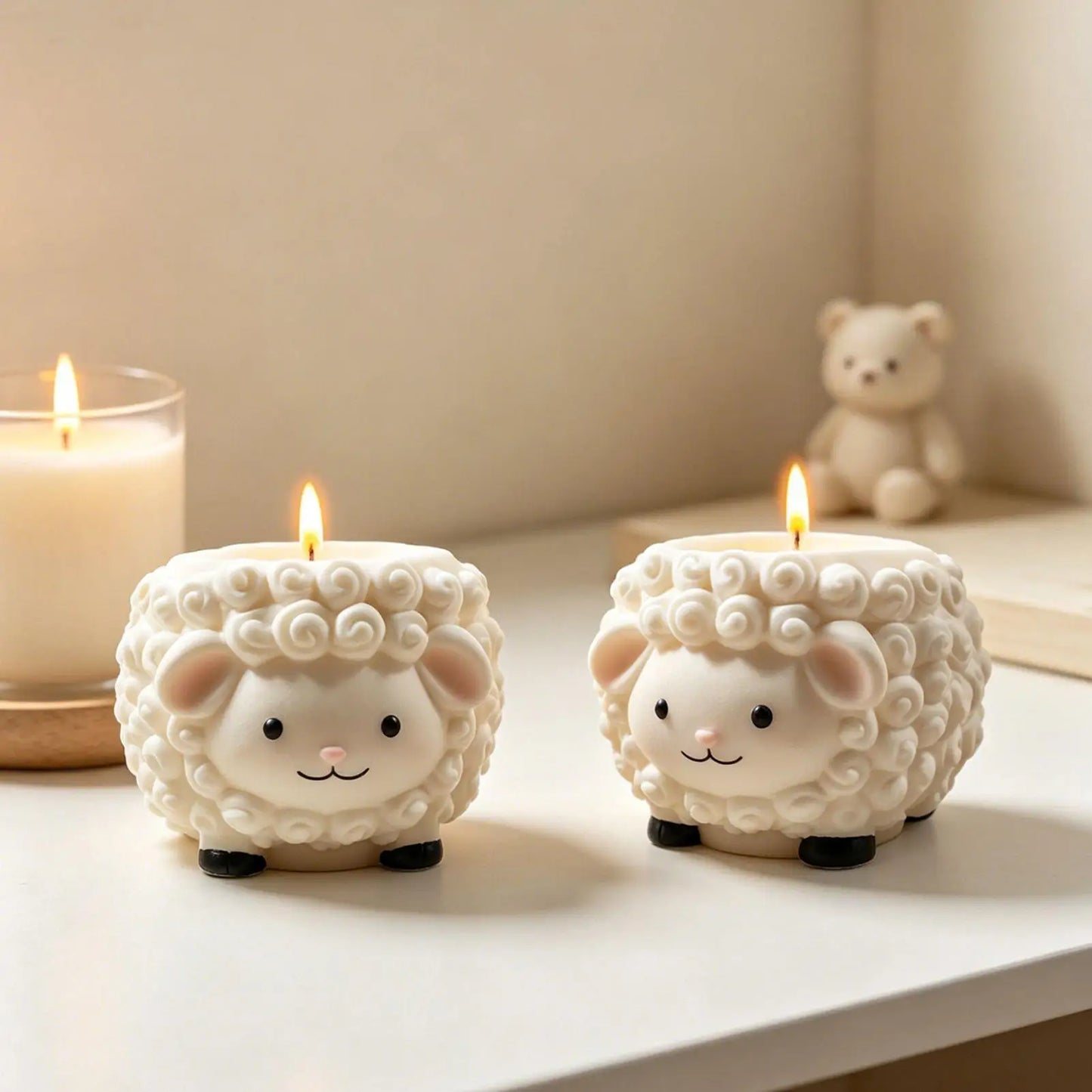 3D Goat Lamb Silicone Mold – Resin, Plaster, Clay & Candle Silicone Craft Mold Peaceful Pleasures Health and Wellness