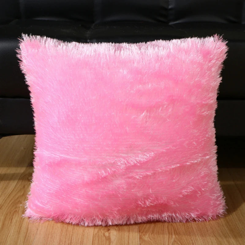 Throw Pillow Cover Short Plush Comfortable and Soft Sofa Decoration Household Products Modern Minimalism Cushion Covers Peaceful Pleasures Health and Wellness