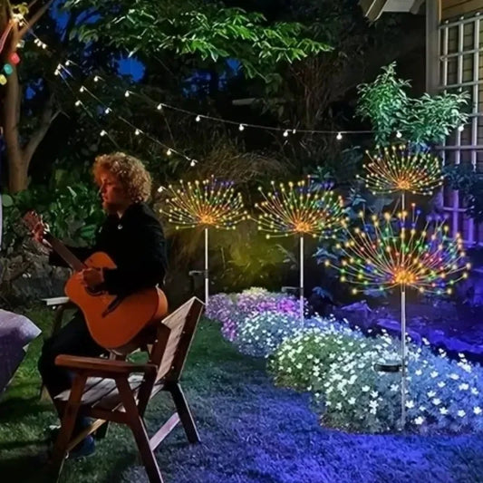 Solar Firework Fairy String Lights 90-200 LED | 8 Modes IP65