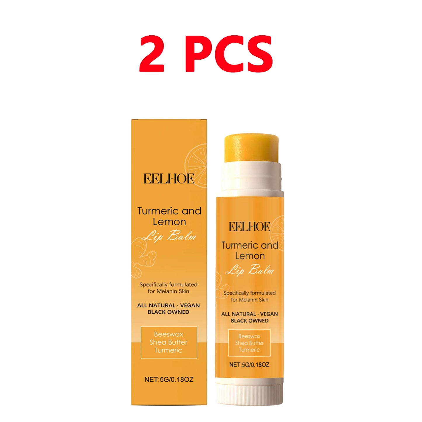 Eelhoe Turmeric Lemon Lip Balm – Moisturizing & Brightening
