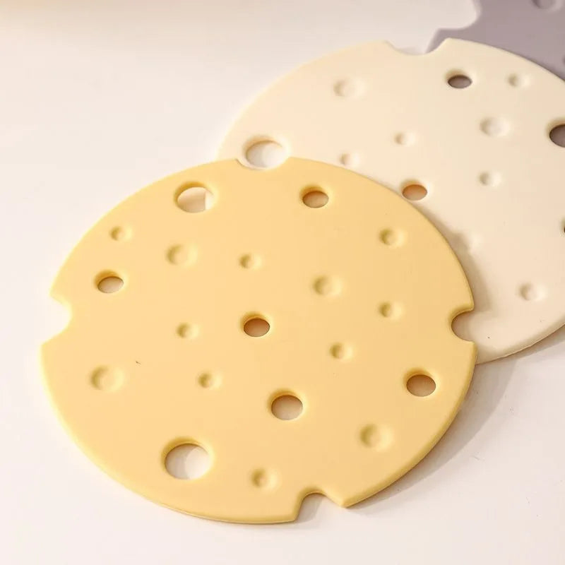 Silicone Insulation Mat Dining Mat Heat Resistant Pot Mat Cup and Bowl Mat Cream Wind Resistant High Temperature Resistant New Peaceful Pleasures Health and Wellness