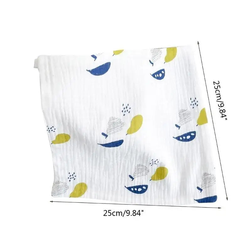 4-Layer Cotton Baby Washcloth – Soft Infant Face & Burp Cloth