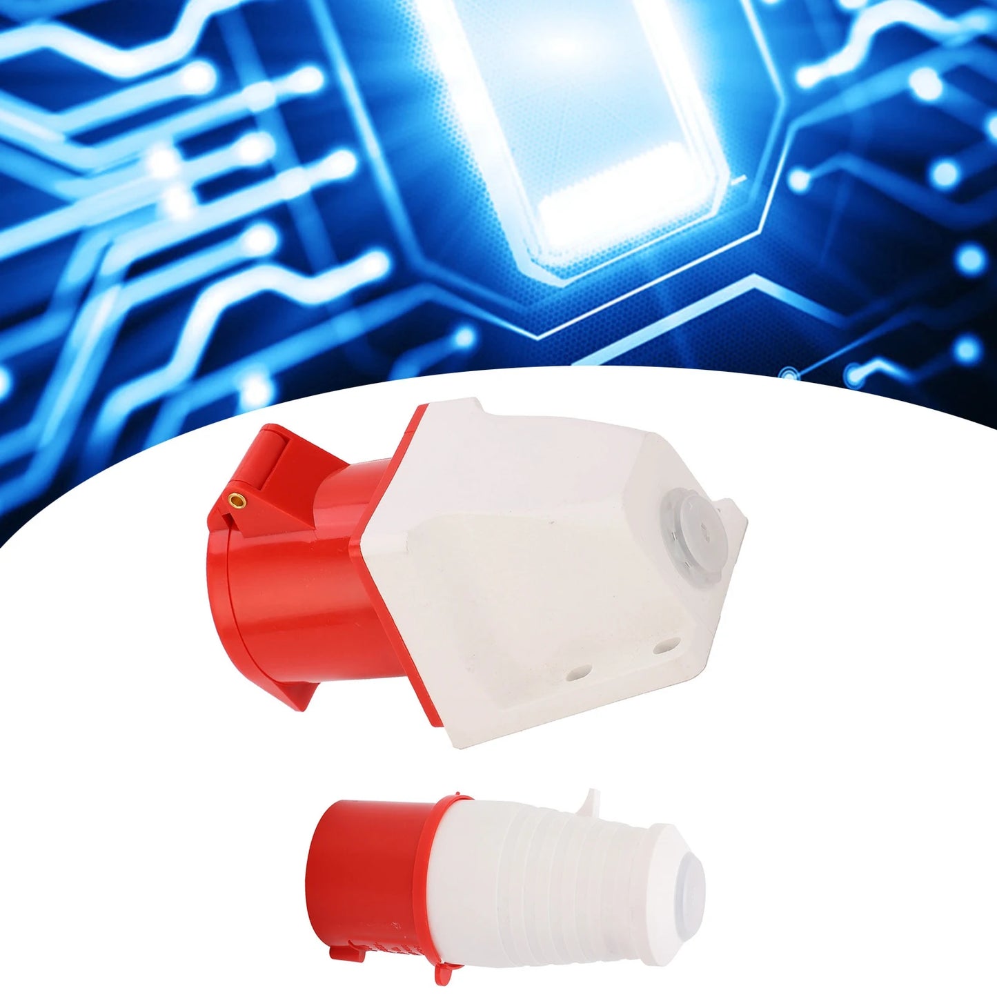 4‑Pin Power Plug 3 Phase Industrial Connector Socket Set Mounted 32A AC380V‑415V Mounted Socket Set Peaceful Pleasures Health and Wellness