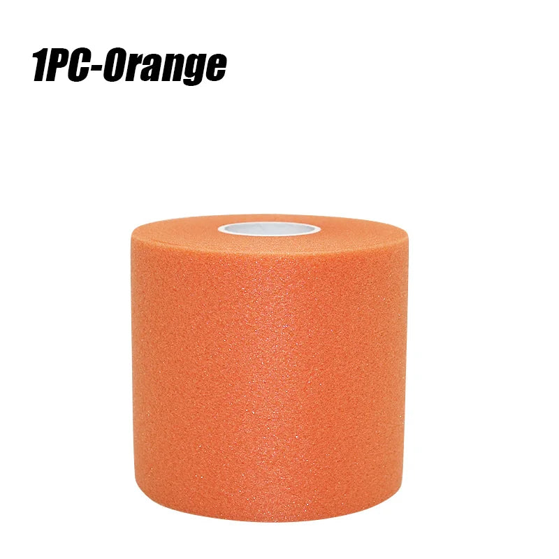 Sponge Bandage - 20m * 6cm Suitable For Sports Use,Wrapped Around Wrists,Headers,Ankles,Knees Sports Bandage Peaceful Pleasures Health and Wellness Orange M